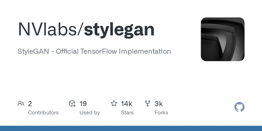 Visual for this record: StyleGAN's own dataset record limits its licence to non-commercial use